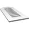 Ekena Millwork Octagonal Top Surface Mount PVC Gable Vent: Functional, w/ 3-1/2"W x 1"P Standard Frame, 14"W x 32"H GVPOT14X3201SF - alternate 2